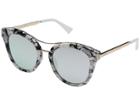 Guess Gf0304 (black/white Marble/smoke Mirror Lens) Fashion Sunglasses