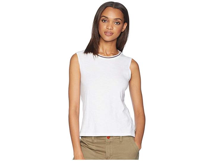 Lna Plain Junior Tank Top (white) Women's Sleeveless