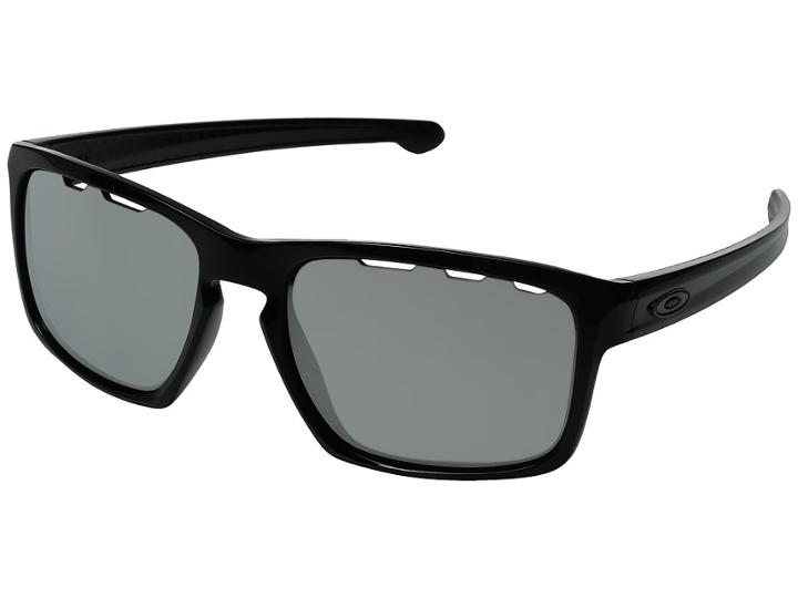 Oakley Sliver (polished Black/chrome Iridium Vented) Fashion Sunglasses