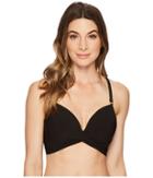 Robin Piccone Ava D-cup Twist Bikini Top (black) Women's Swimwear