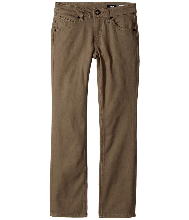 Volcom Kids Vorta Five-pocket Slub Pants (big Kids) (mushroom) Boy's Casual Pants