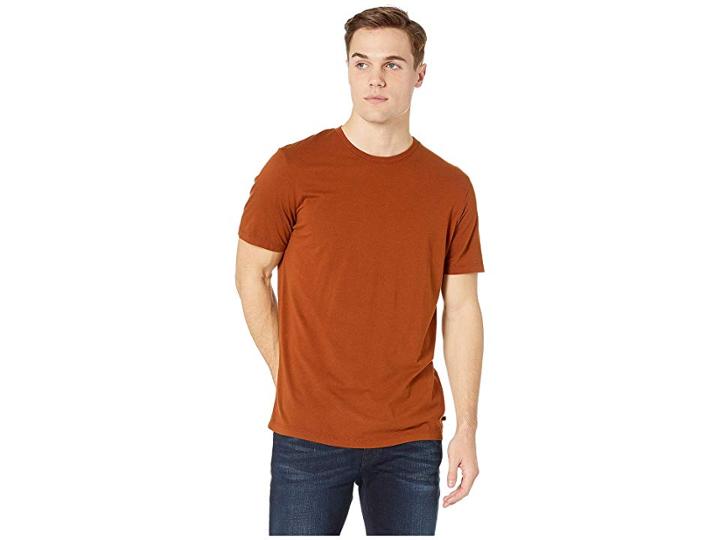 Ag Adriano Goldschmied Bryce Crew Short Sleeve Tee (cognac) Men's T Shirt
