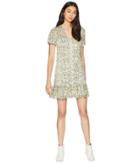 Juicy Couture Ditsy Burnout Chiffon Button Front Dress (angel Classic Ditsy) Women's Dress