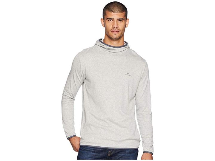 Quiksilver Waterman Sea Explorer Hoodie (grey Marl) Men's Sweatshirt