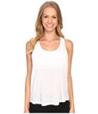 Under Armour Ua Tech Slub Flowy Tank Top (white/metallic Silver) Women's Sleeveless