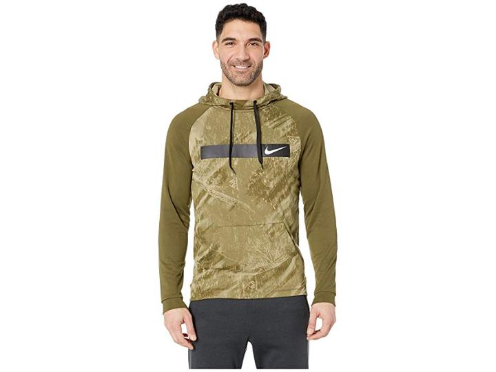 Nike Therma Hoodie Pullover Special Forces (olive Canvas/white) Men's Workout