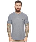 Original Penguin Short Sleeve Henley (dark Sapphire) Men's Short Sleeve Pullover