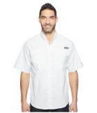 Columbia Super Tamiamitm Short Sleeve Shirt (safari Gingham) Men's Clothing