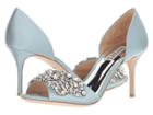 Badgley Mischka Hansen (crystal Blue Satin) High Heels