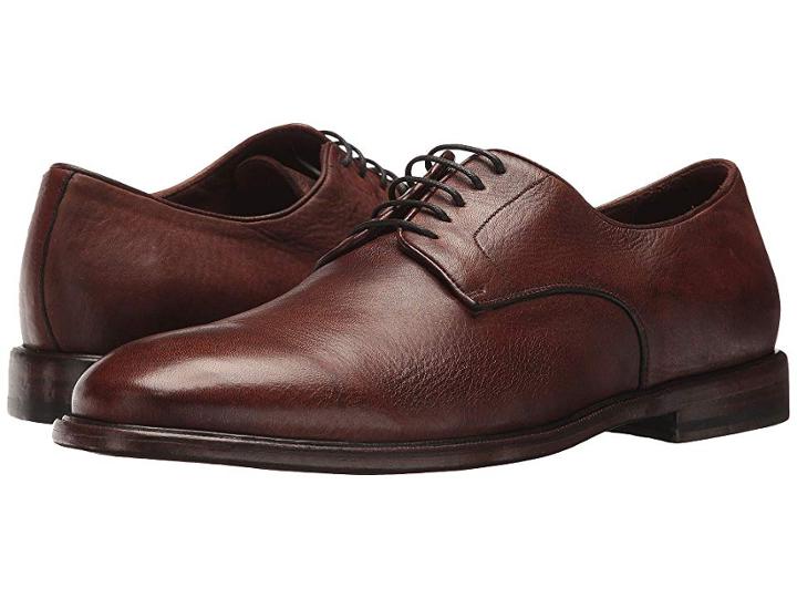 Frye Fisher Oxford (cognac Deer Skin Leather) Men's Lace Up Wing Tip Shoes