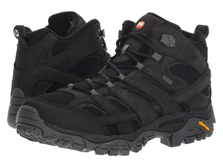 Merrell Moab 2 Smooth Mid Waterproof (black) Men's Hiking Boots