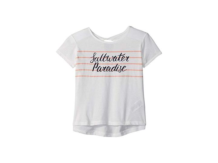 Roxy Kids Wedding Bells Saltwater Tee (big Kids) (marshmallow) Girl's T Shirt