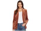 Romeo & Juliet Couture Velvet Shawl Collar Blazer (rust) Women's Jacket