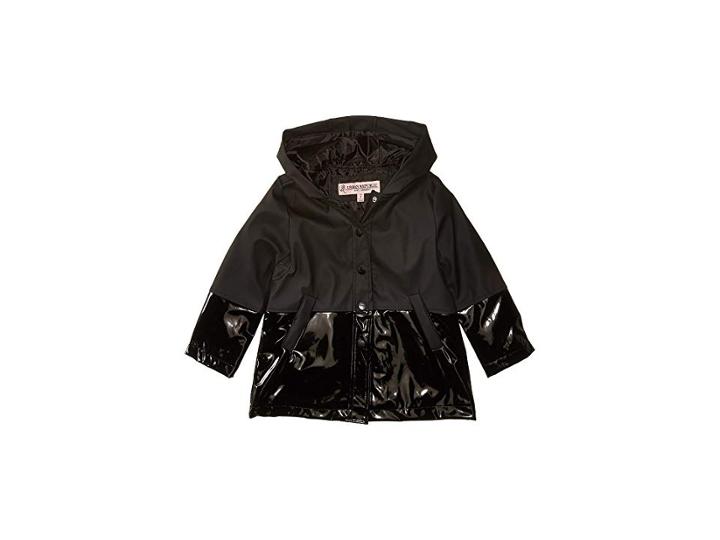 Urban Republic Kids Raincoat Color Block Jacket (infant/toddler) (black) Girl's Coat