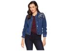 Fdj French Dressing Jeans Embroidered Denim Jacket (indigo) Women's Coat