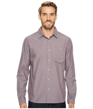 Mountain Hardwear Foreman Long Sleeve Shirt (cote Du Rhone) Men's Long Sleeve Button Up