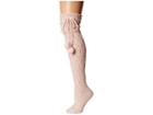 Ugg Sparkle Cable Knit Socks (seashell Pink) Women's Thigh High Socks Shoes