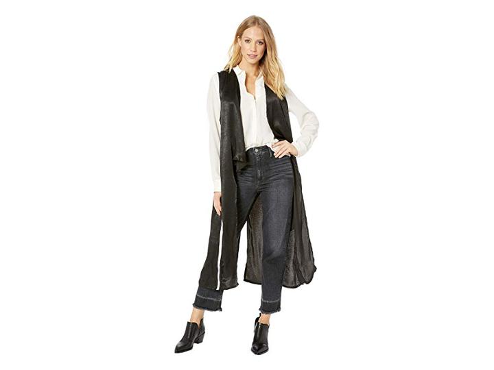 Steve Madden Cast Away Duster Vest (black) Women's Vest
