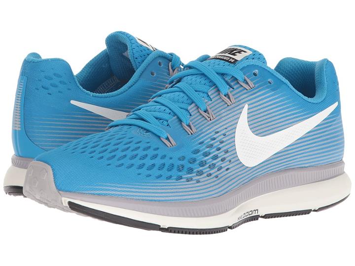 Nike Air Zoom Pegasus 34 (equator Blue/sail/atmosphere Grey/black) Women's Running Shoes
