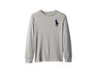 Polo Ralph Lauren Kids Cotton Long Sleeve T-shirt (big Kids) (andover Heather) Boy's T Shirt