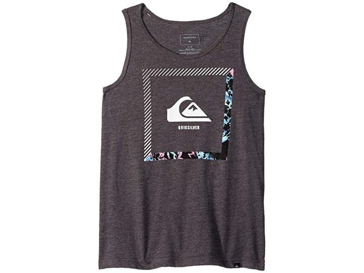 Quiksilver Kids Beat The Heat Tank Top (big Kids) (charcoal Heather) Boy's Sleeveless