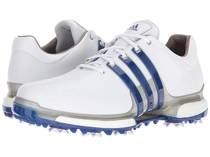 Adidas Golf Tour360 2.0 (footwear White/collegiate Royal/silver Metallic) Men's Golf Shoes