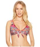 Laundry By Shelli Segal Mystic Tiles Knotted Bikini Top (spice) Women's Swimwear