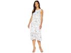 Kenneth Cole New York 2 Layered Tank Dress (inkwell/white Combo) Women's Dress