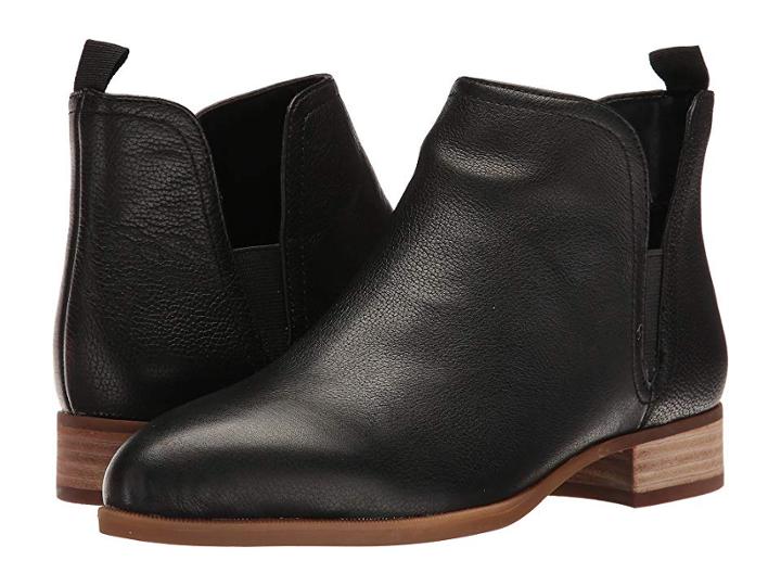 Nine West Nesrin Casual Bootie (black Leather) Women's Shoes