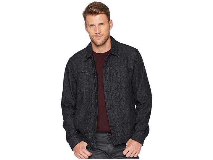 Agave Denim Trail Blaze Denim Trucker Jacket (black) Men's Clothing