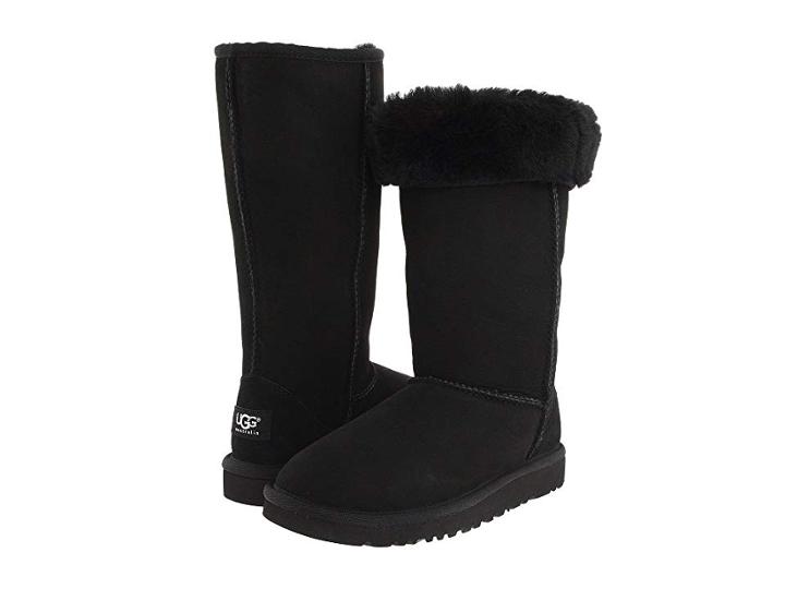 Ugg Kids Classic Tall (little Kid/big Kid) (black) Girls Shoes
