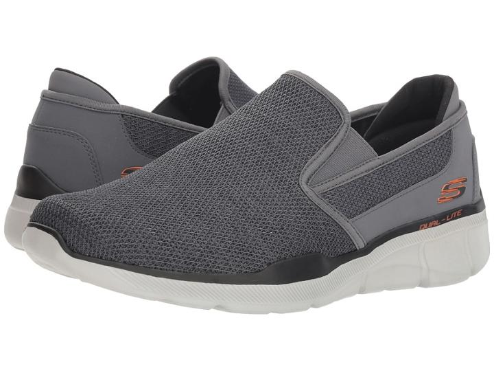 Skechers Equalizer 3.0 Sumnin (charcoal/orange) Men's Shoes