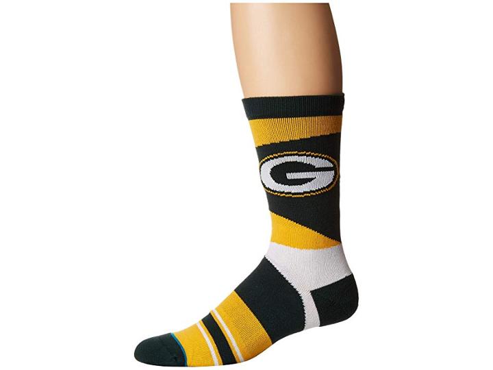 Stance Packers Retro (green) Men's Crew Cut Socks Shoes