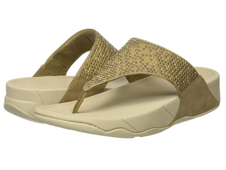 Fitflop Lulutm Popstud Toe Post (desert Stone) Women's Sandals