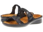 Naot Mozart (black Madras Leather/black Crinkle Patent Leather) Women's Sandals