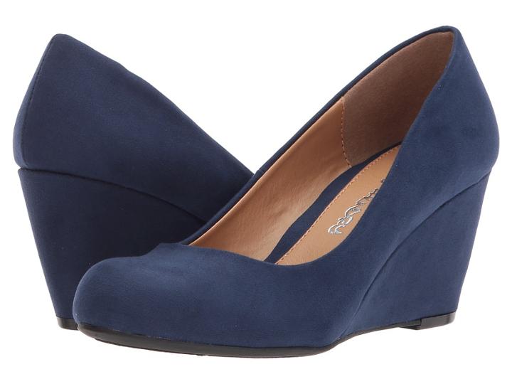 Dirty Laundry Dl Not Me Wedge Pump (navy) Women's Wedge Shoes