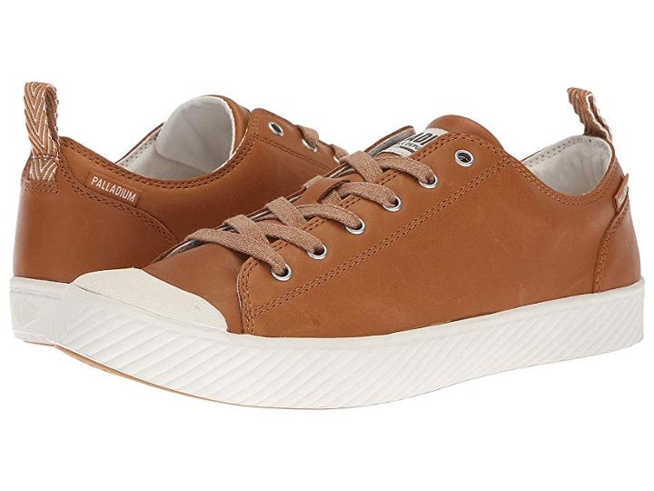 Palladium Pallaphoenix Low Leather (cathay Spice/marshmallow) Lace Up Casual Shoes