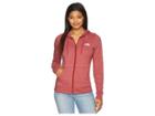 The North Face Americana Full Zip Hoodie (cardinal Red Heather) Women's Sweatshirt