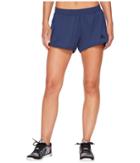 Adidas D2m Knit Shorts (noble Indigo) Women's Shorts