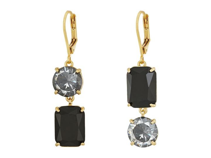 Kate Spade New York Shine On Drop Earrings (jet Multi) Earring