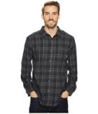 Columbia Boulder Ridge Long Sleeve Flannel (black Multi Plaid) Men's Long Sleeve Button Up