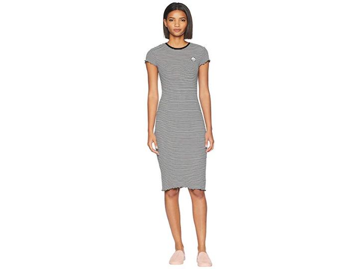 Volcom Colder Shoulder Dress (black Combo) Women's Dress