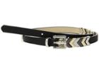 Vince Camuto 3 Arrow Head Stations On Pu Strap Belt (black) Women's Belts