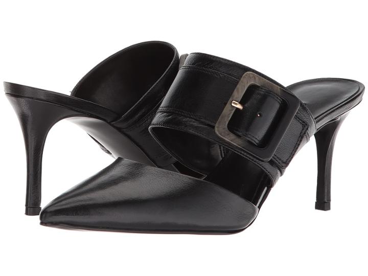 Nine West Mariterase Heel Mule (black Leather) Women's Shoes