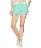 Asics Flex Woven Slit 4 Shorts (opal Green) Women's Shorts