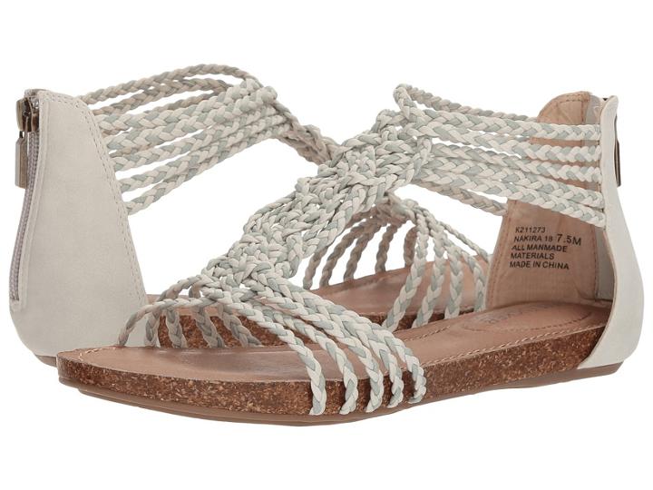 Me Too Nakira (white Goat Nubuck) Women's Dress Sandals