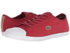 Lacoste Ziane Sneaker 318 2 (red/white) Women's Shoes