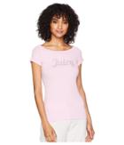 Juicy Couture Juicy Off The Shoulder Tee (pink Bubble) Women's T Shirt