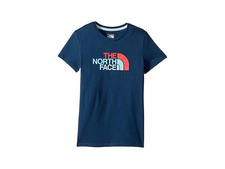 The North Face Kids Short Sleeve Graphic Tee (little Kids/big Kids) (blue Wing Teal/orgin Blue) Girl's Short Sleeve Pullover