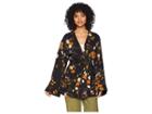 Free People Peony Wrap Jacket (midnight) Women's Coat